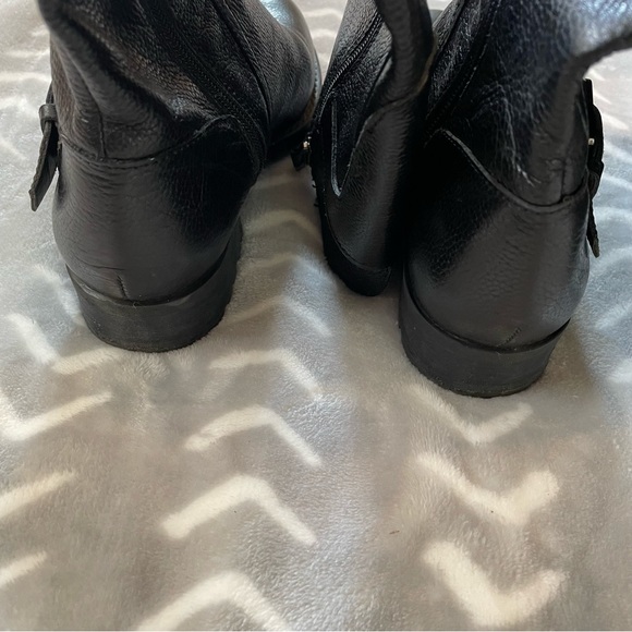 Franco Sarto Black Leather Tall Boots - Picture 8 of 10